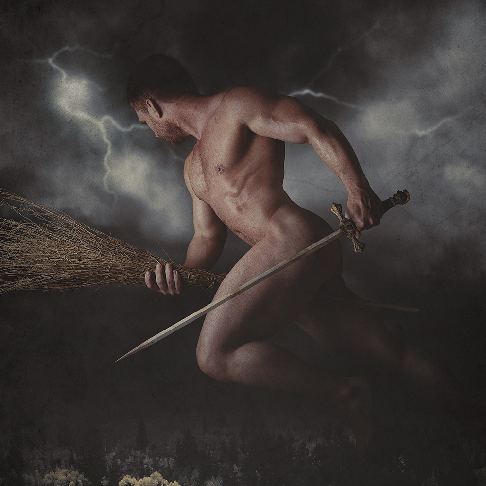 Nude male witch
